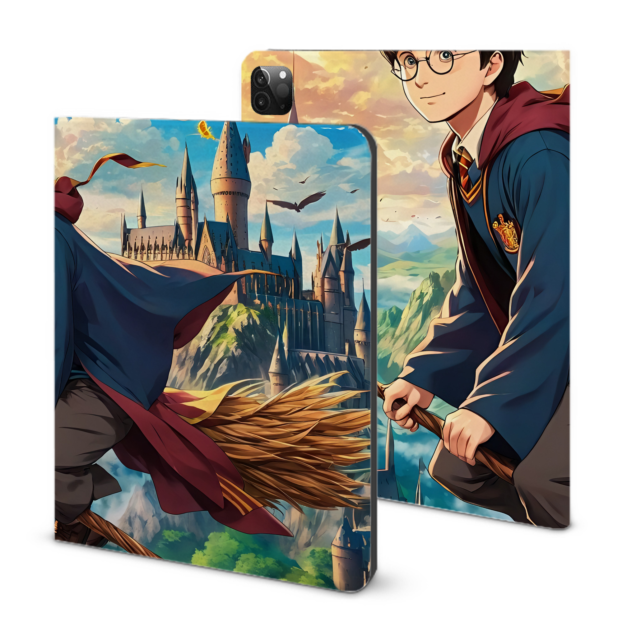 （画像用） Harry Potter ハリー・ポッターシリーズ IPadケース ペンホルダー付き ブックスタイルデザイン